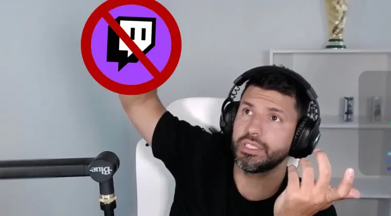 Imagen de El Kun Agüero es baneado de Twitch repentinamente, pero hay un claro motivo