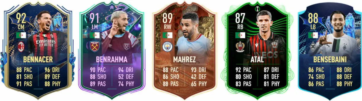 Principales versiones especiales Argelia FIFA 23 Ultimate Team