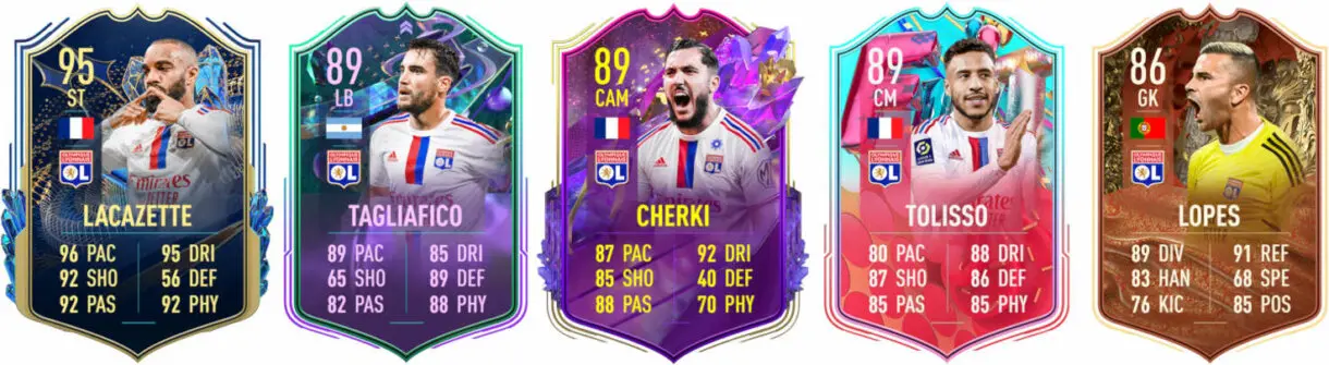 Principales versiones especiales Olympique de Lyon FIFA 23 Ultimate Team