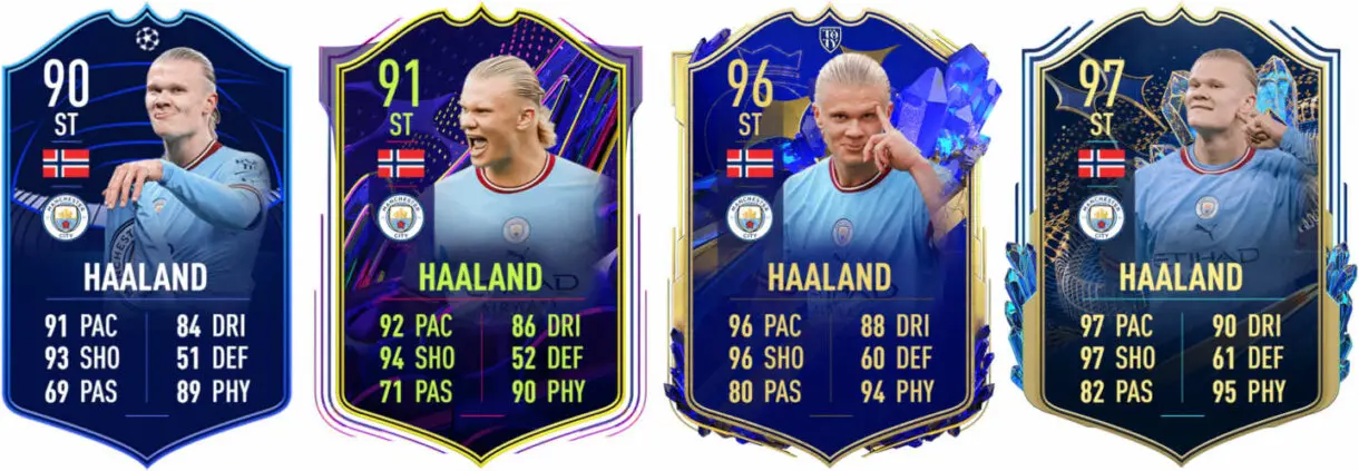 Cartas Haaland TOTY, TOTS, MOTM y OTW FIFA 23 Ultimate Team
