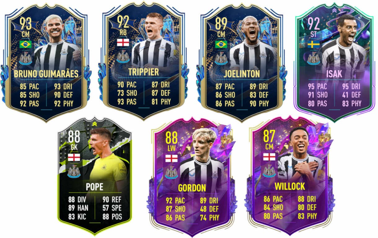 Principales versiones especiales Newcastle FIFA 23 Ultimate Team