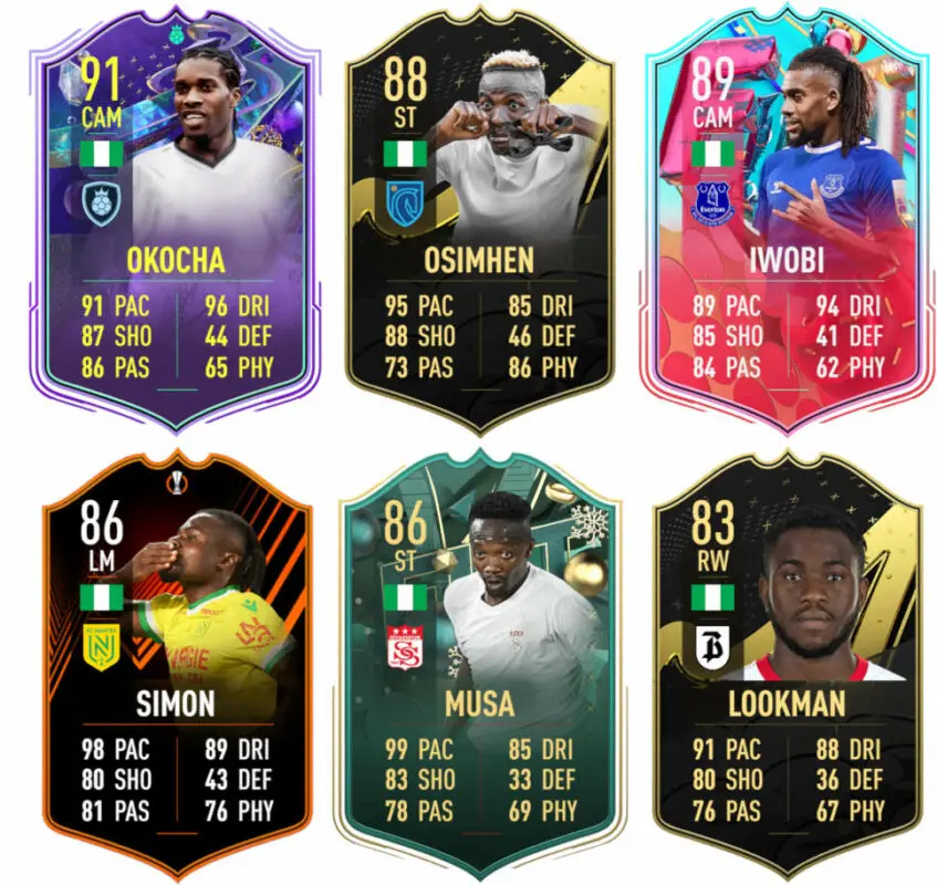 Principales versiones especiales Nigeria FIFA 23 Ultimate Team