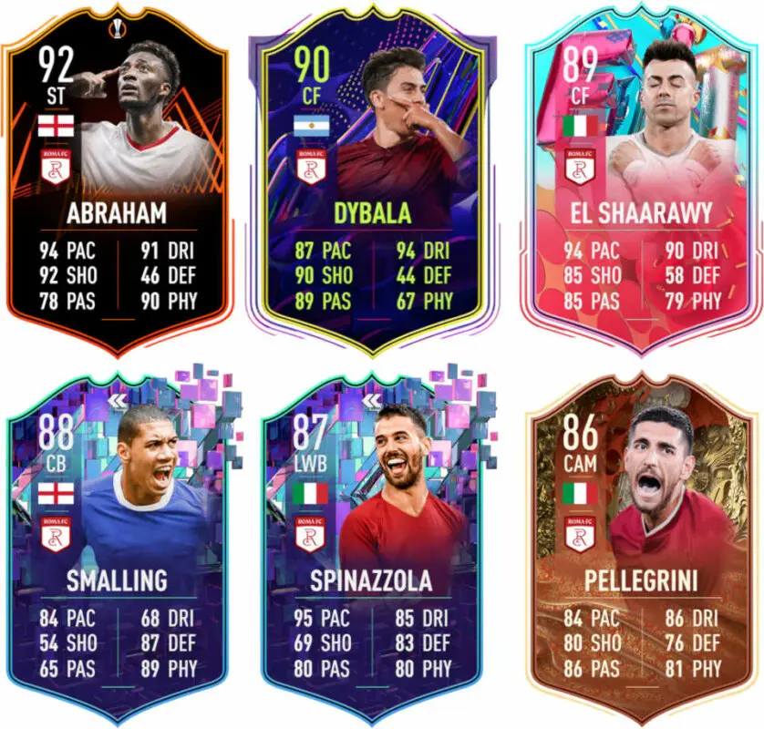 Principales versiones especiales Roma FIFA 23 Ultimate Team