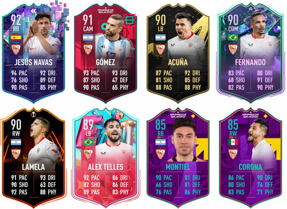 Principales versiones especiales Sevilla FIFA 23 Ultimate Team