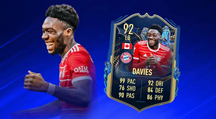 Imagen de FIFA 23: Alphonso Davies TOTS es el lateral izquierdo más completo que he usado