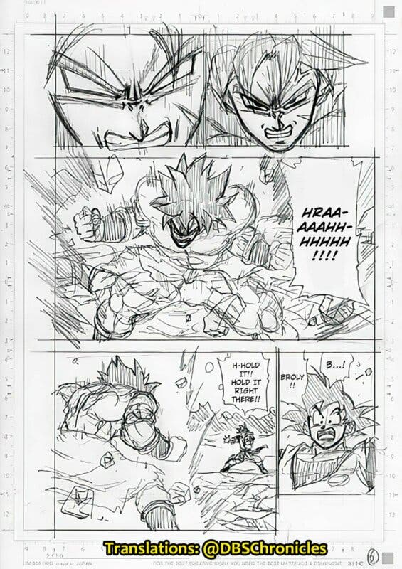 Daiko O Saiyajin on X: Rascunho do capítulo 93 do mangá de Dragon Ball  Super! Parece que teremos a continuação da luta entre Broly e Goku, algo  que não foi mostrado no