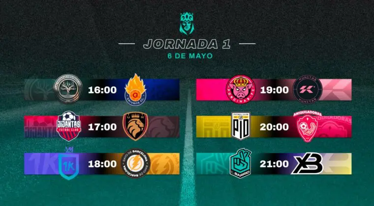 Imagen de Queens League Jornada 1: Fechas, horarios y dónde ver los partidos de la nueva liga femenina