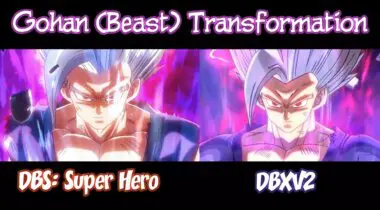 Imagen de Comparan la transformación de Gohan Bestia en DBS: Super Hero y en Xenoverse 2: ¿Dónde es mejor?