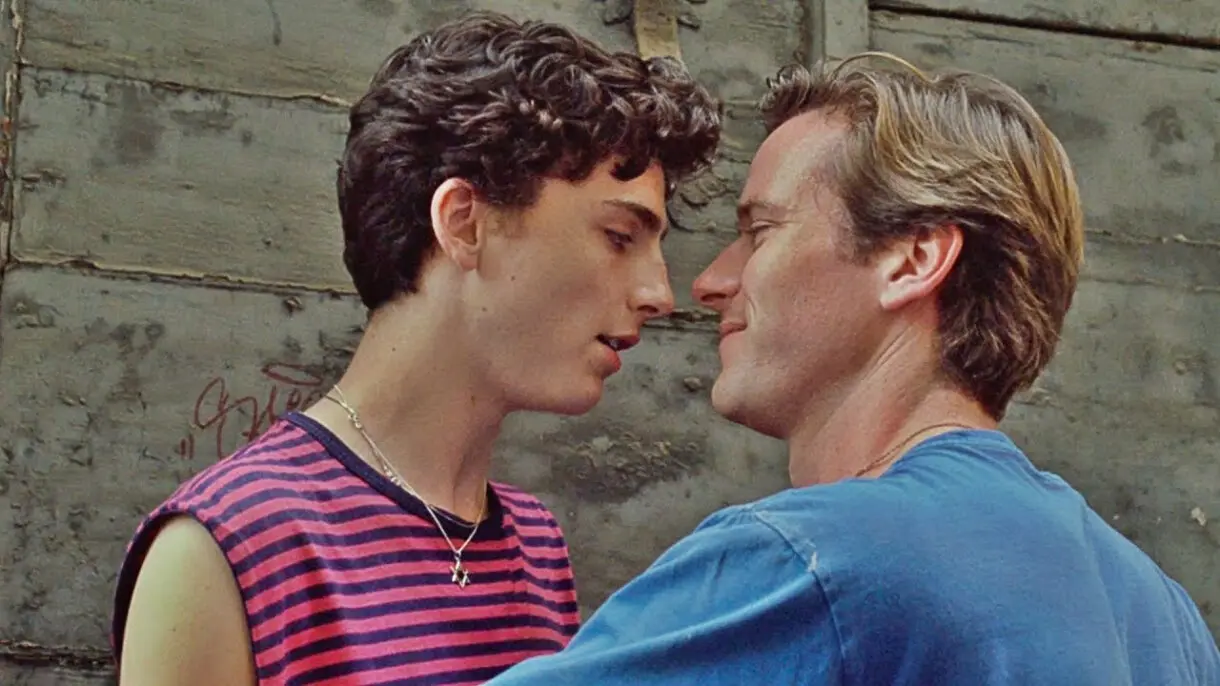 Timothée Chalamet y Armie Hammer en Call me by your name.
