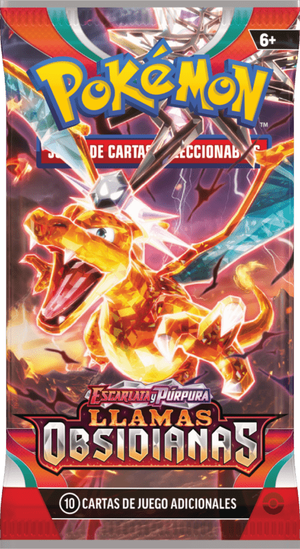 JCC Pokemon Llamas Obsidianas sobre Charizard