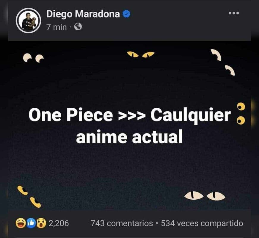 facebook maradona one piece