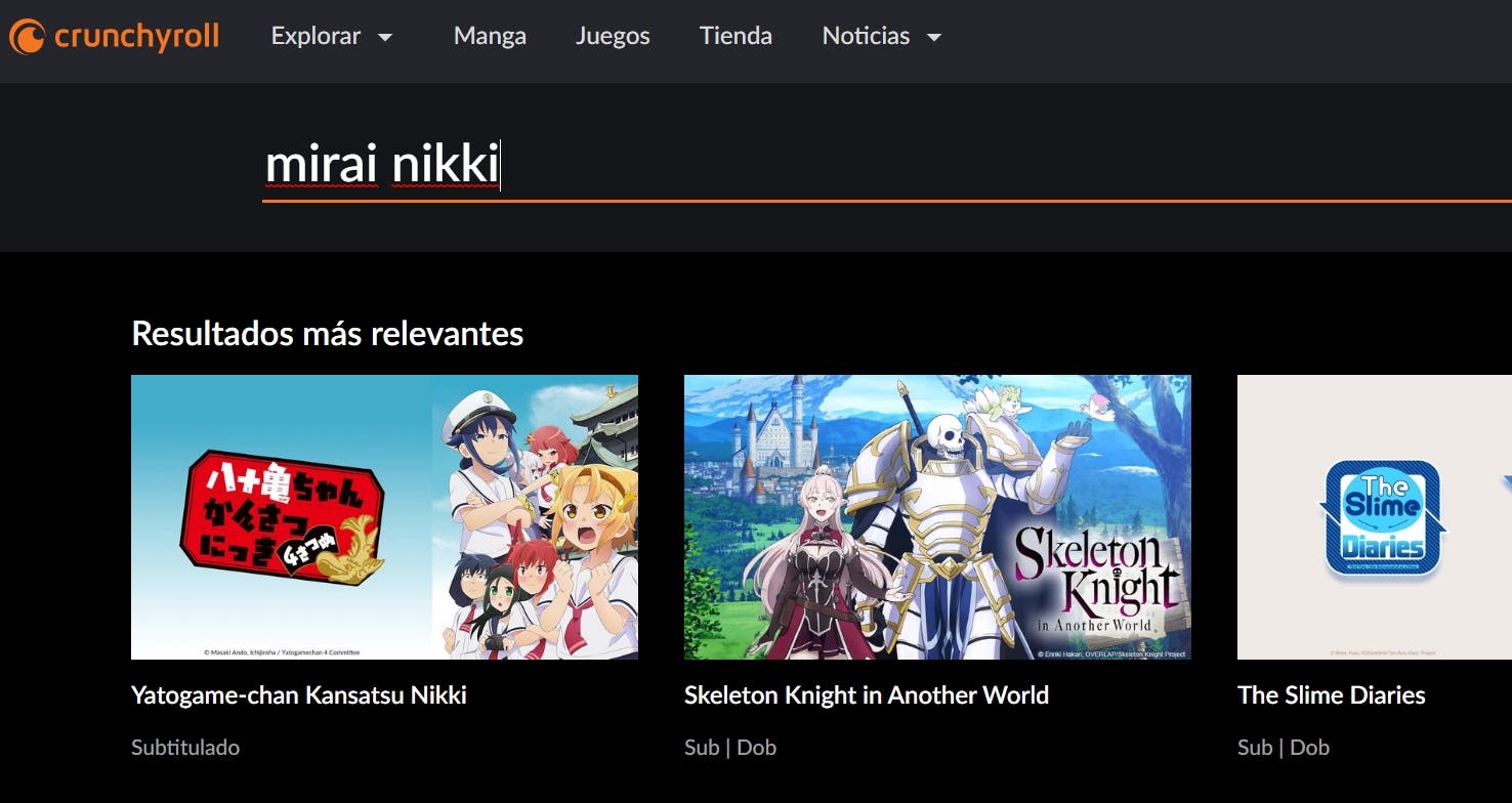Mirai Nikki llega a Anime Box, con un capítulo de estreno cada martes
