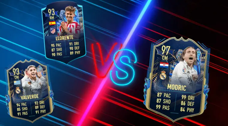 Imagen de FIFA 23: ¿Modric, Valverde o Marcos Llorente TOTS Moments? ¿Qué MC es mejor?