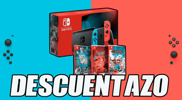 Imagen de ¿No tienes Nintendo Switch aún? Esta pack en oferta de la consola con 3 juegos te vendrá de lujo