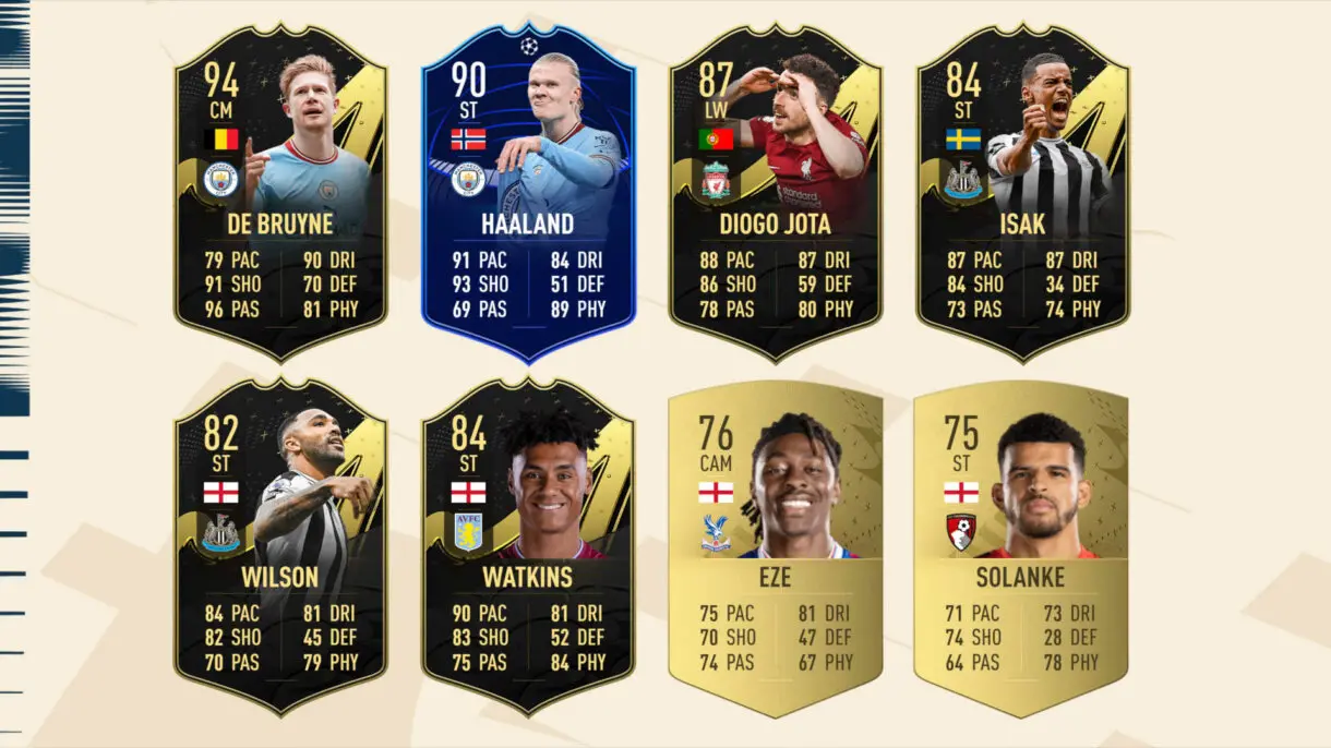 Mejores cartas In Form y base FIFA 23 Ultimate Teamde los nominados al POTM Premier League abril