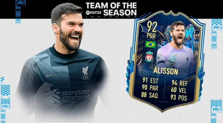 Imagen de FIFA 23: solución al SBC de Alisson Becker TOTS