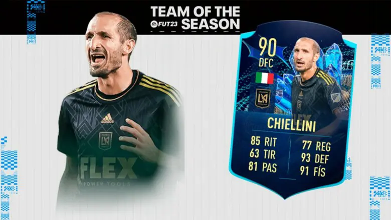 FIFA 23 Ultimate Team SBC Chiellini TOTS Moments
