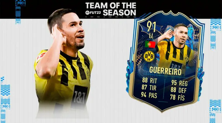 Imagen de FIFA 23: ¿Merece la pena Raphaël Guerreiro TOTS? + Solución del SBC