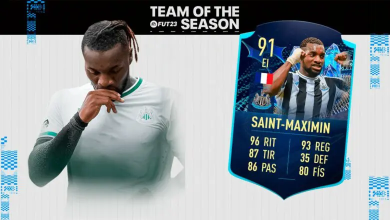 FIFA 23 Ultimate Team SBC Saint-Maximin TOTS Moments