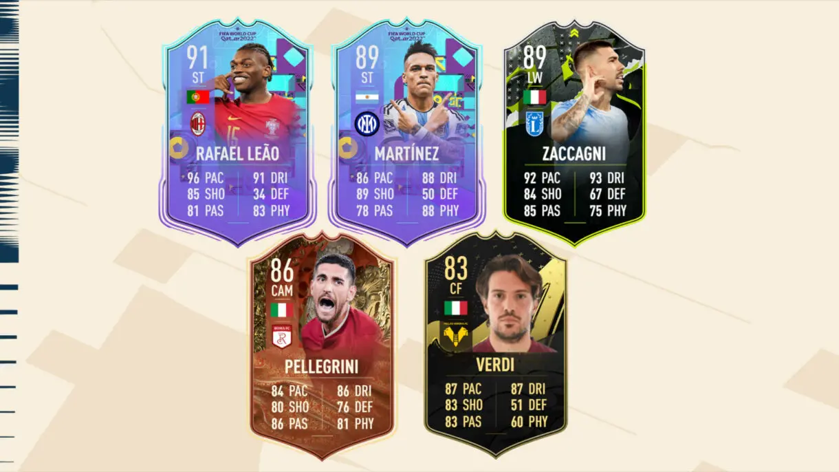 Mejores cartas FIFA 23 Ultimate Team de los nominados al POTM de la Serie de abril.
