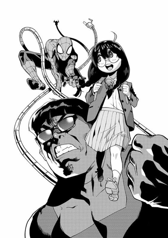 spider-man manga my hero academia vigilantes