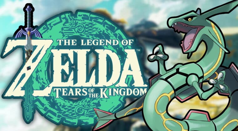 Imagen de Un artista de Pokémon imagina cómo sería Rayquaza si hubiera salido en Zelda: Tears of the Kingdom
