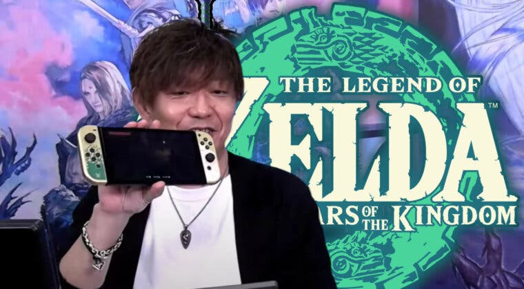 Imagen de Pillan al productor de Final Fantasy XVI jugando a Zelda: Tears of the Kingdom en pleno evento de la saga