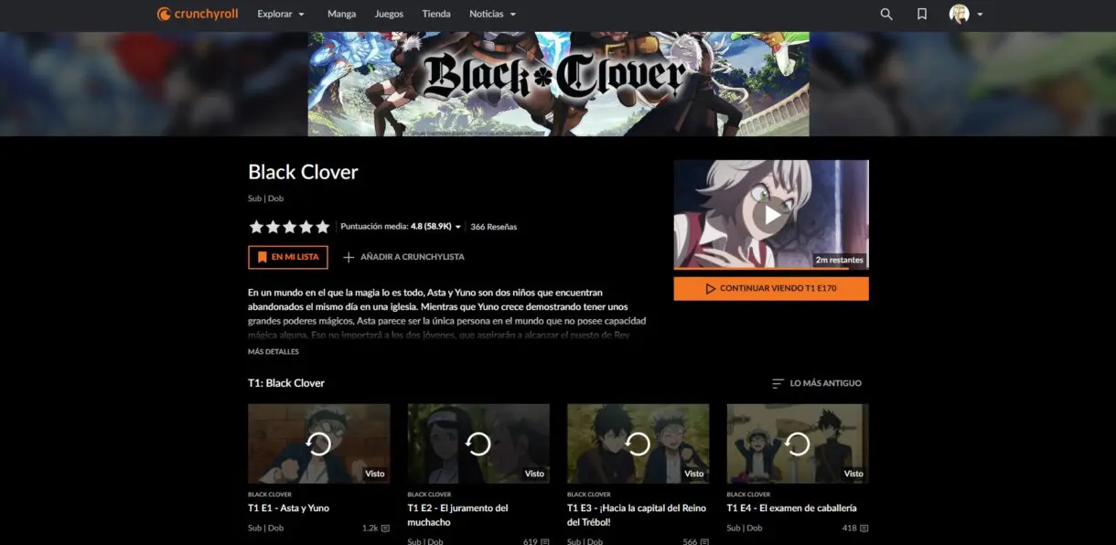 black clover crunchyroll