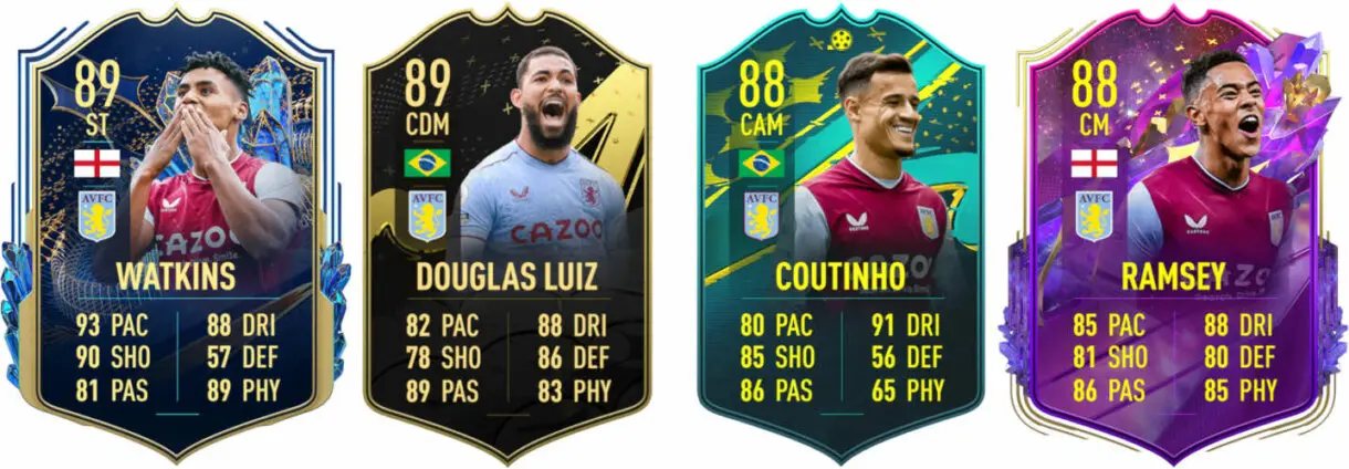 Principales versiones especiales Aston Villa FIFA 23 Ultimate Team