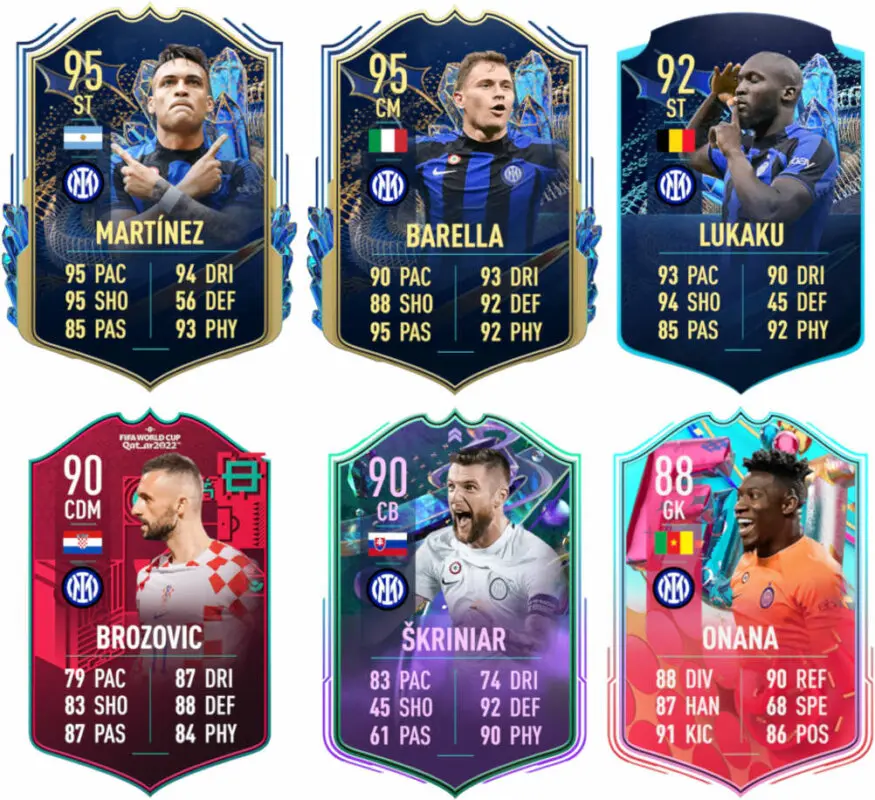Principales versiones especiales Inter de Milán FIFA 23 Ultimate Team