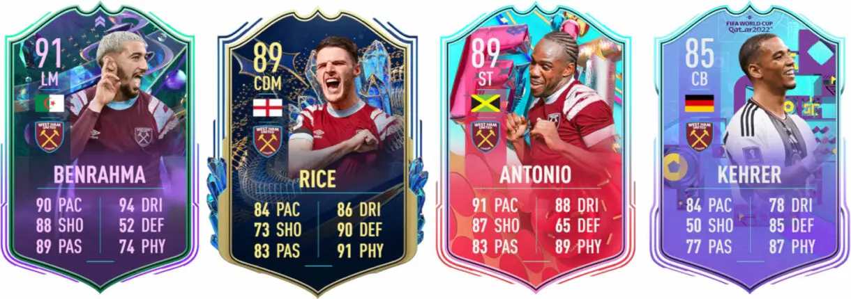 Principales versiones especiales West Ham FIFA 23 Ultimate Team