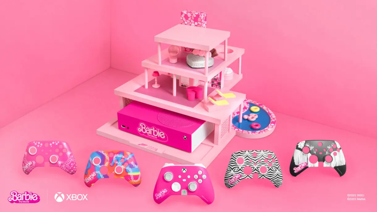 consola xbox x barbie