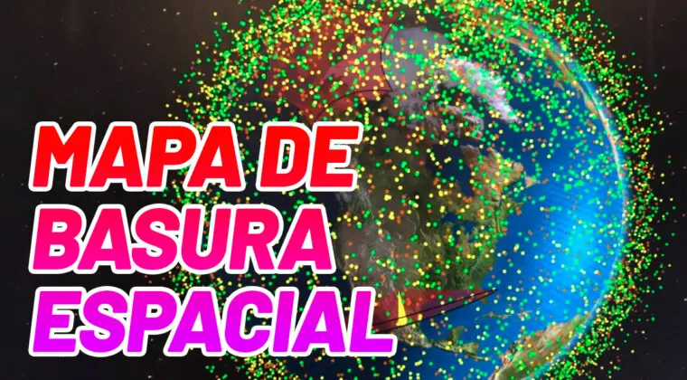 Imagen de Descubre con este mapa espacial la cantidad de residuos que hay en el cielo