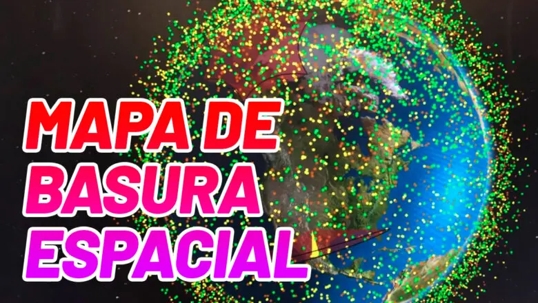 Destacada mapa basura espacial