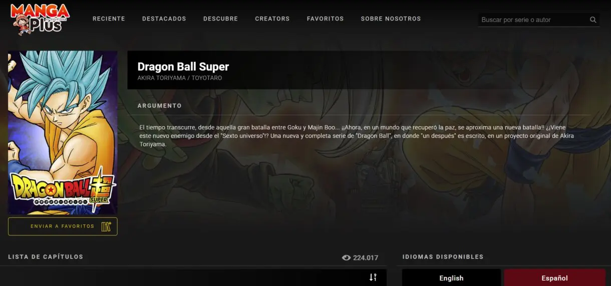 dragon ball super manga