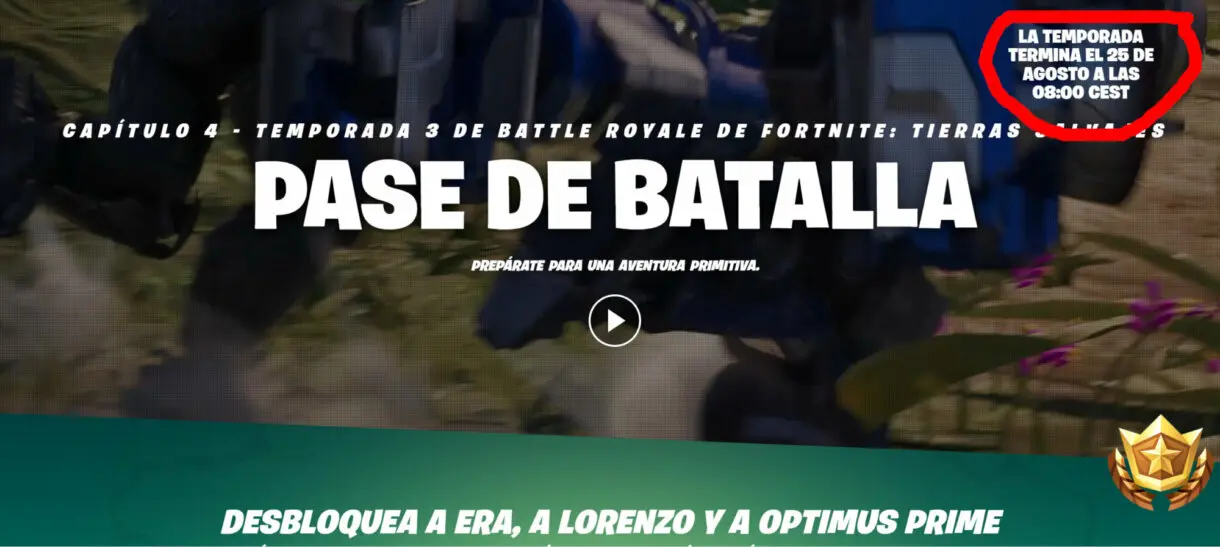 Fortnite Temporada 3