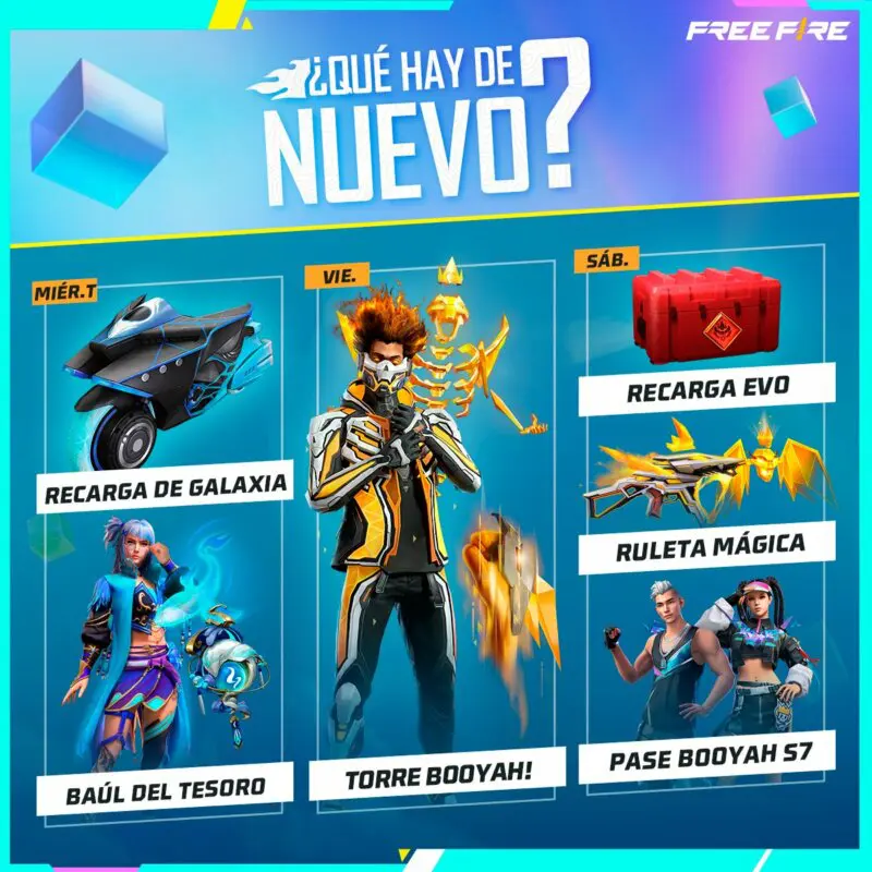 Free Fire agenda semanal