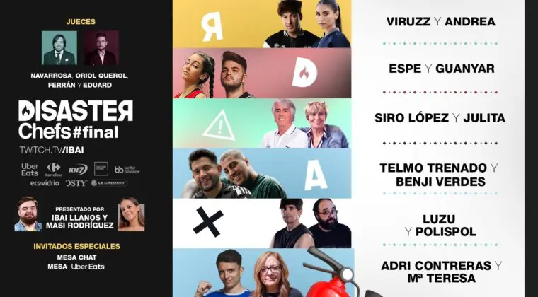 Imagen de Gran final de Disaster Chefs: Horario y participantes del último programa de la segunda temporada
