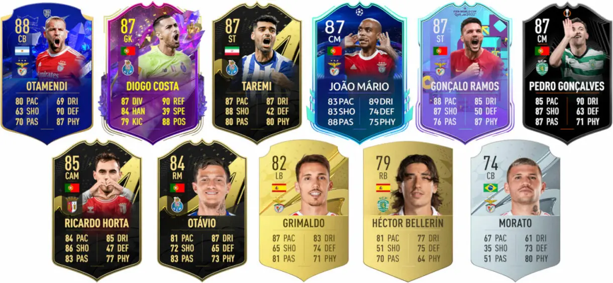 Mejores cartas FIFA 23 Ultimate Team de los jugadores filtrados como TOTS o TOTS Moments Liga Portugal