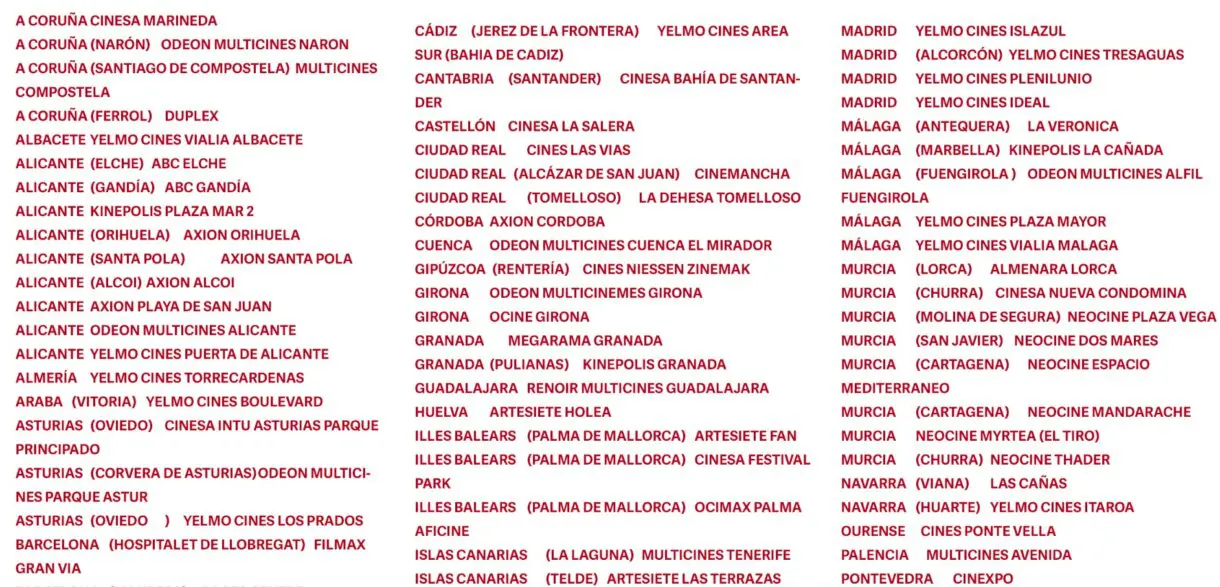 the first slam dunk listado cines 1