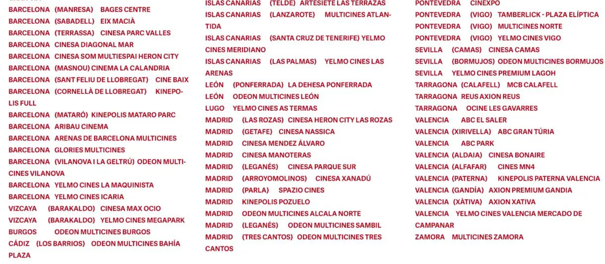 the first slam dunk listado cines 2