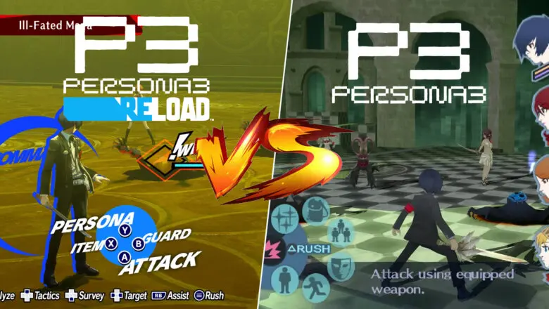 persona 3 reload graficos