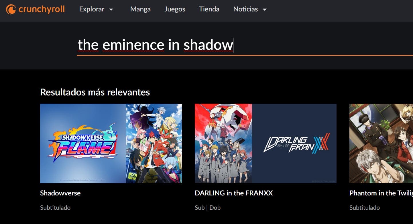 The Eminence in Shadow está en Crunchyroll? Te explico dónde ver el anime  al completo