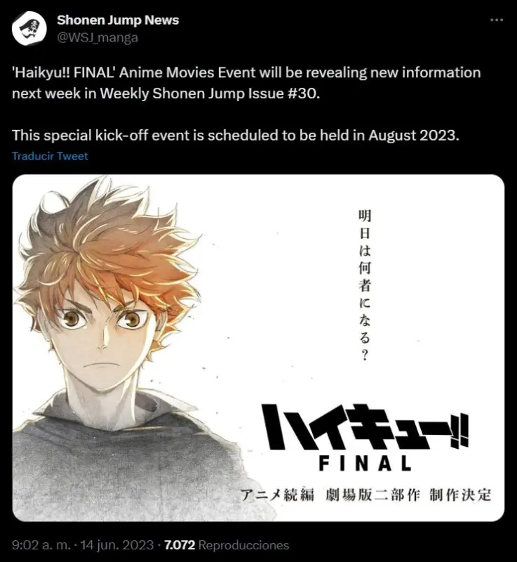 haikyuu!! final tuit