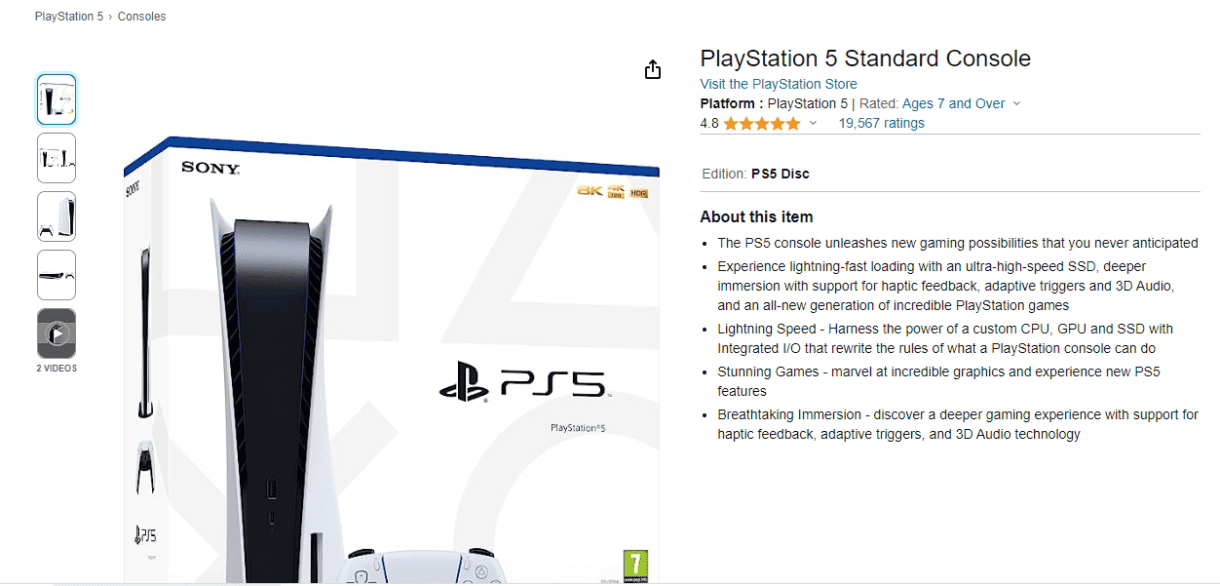 PS5 Slim Amazon