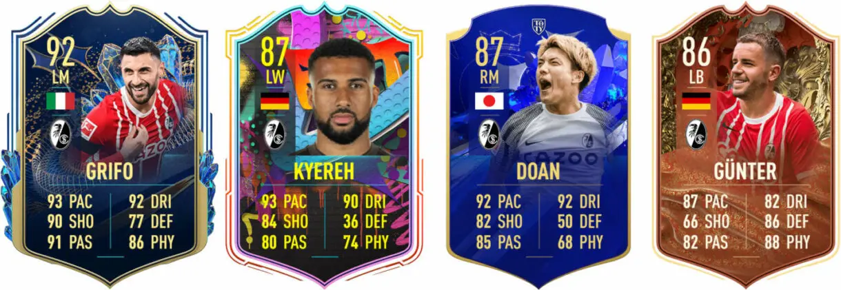 Principales versiones especiales Friburgo FIFA 23 Ultimate Team