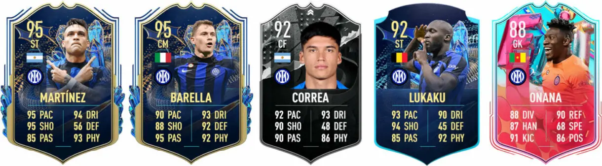 Principales versiones especiales Inter de Milán FIFA 23 Ultimate Team