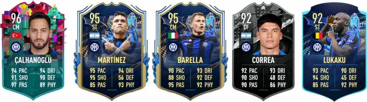 Principales versiones especiales Inter de Milán FIFA 23 Ultimate Team