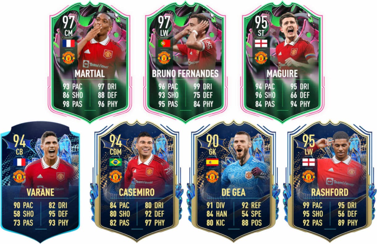 Principales versiones especiales Manchester United FIFA 23 Ultimate Team
