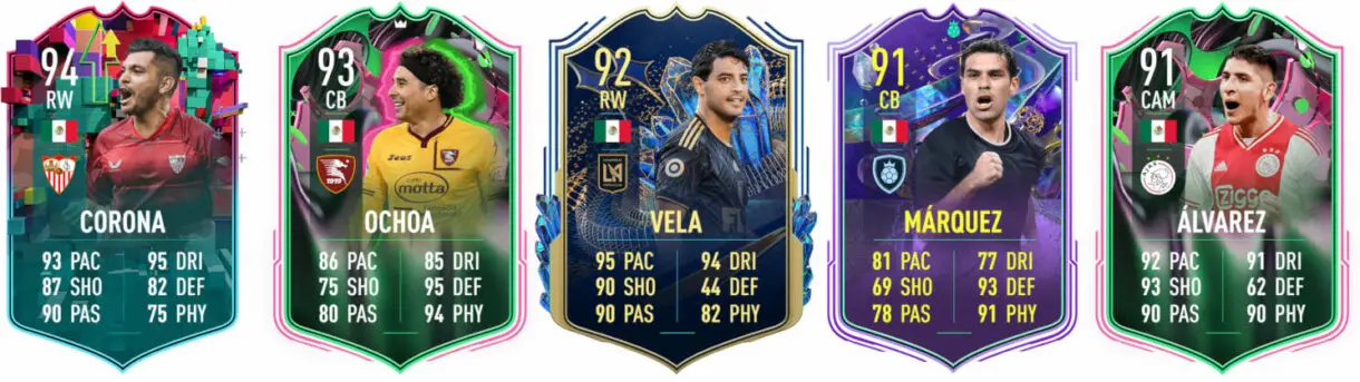 Principales versiones especiales México FIFA 23 Ultimate Team